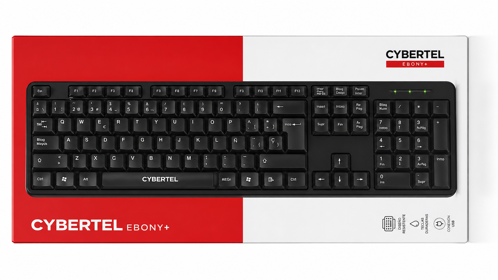 TECLADO CYBERTEL EBONY