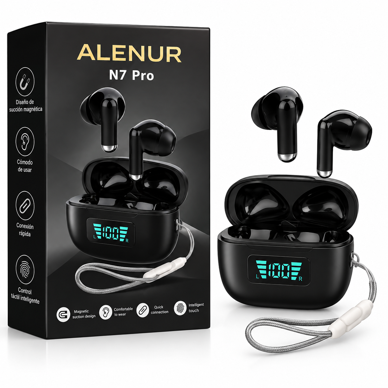AUDÍFONOS INALÁMBRICOS ALENUR N7 PRO
