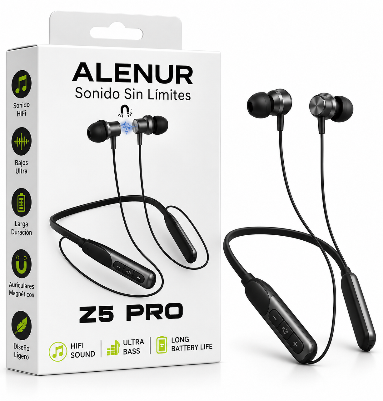 AURICULARES DIADEMA PARA EL CUELLO ALENUR Z5 PRO