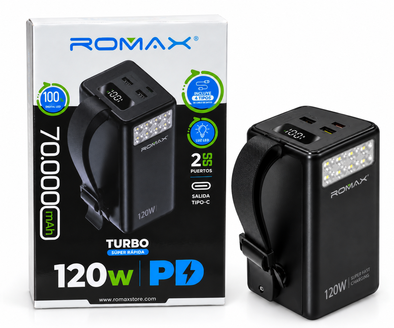 POWER BANK ROMAX DE 70.000 MAH
